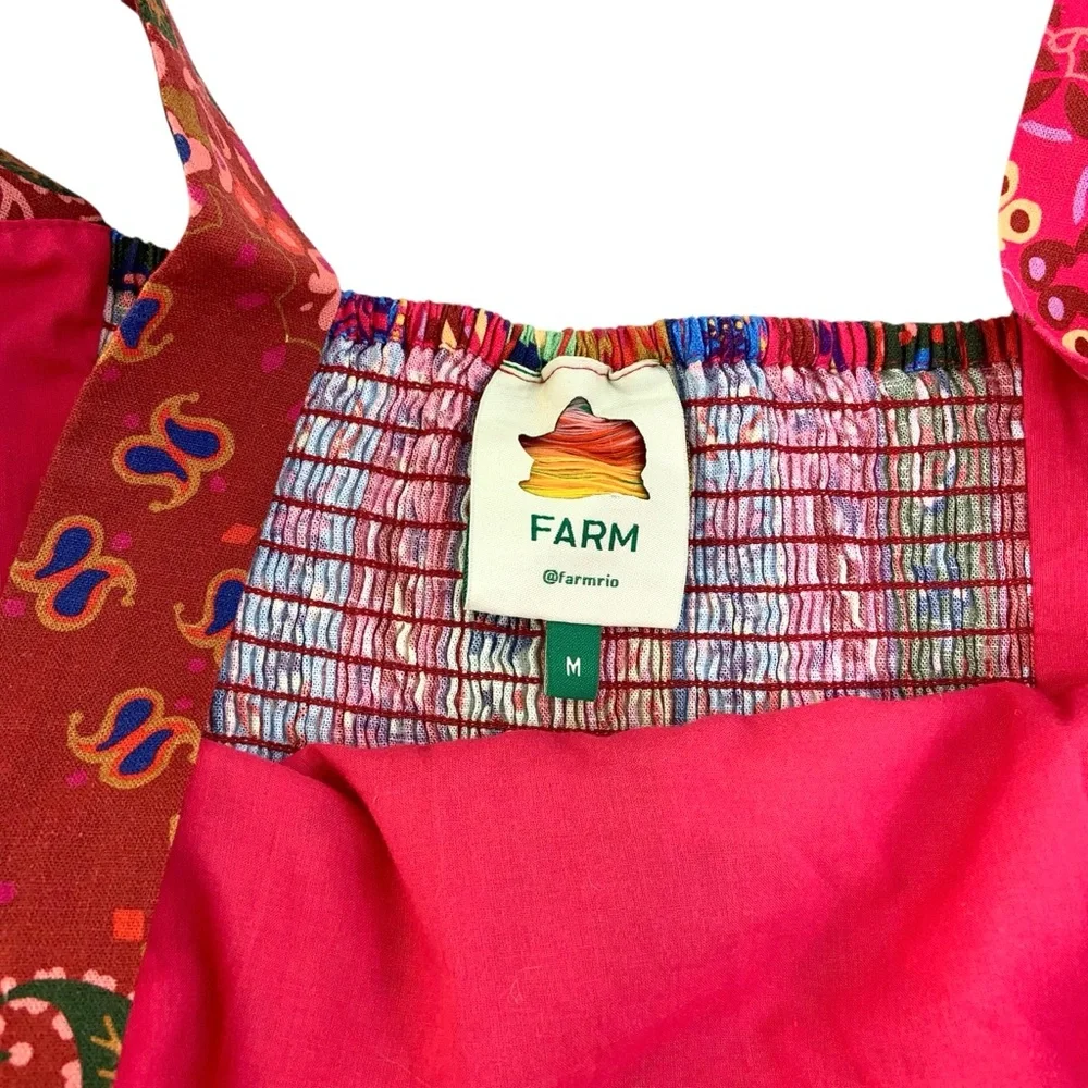 Farm Rio Bandana Print with Pink Multcolor - Picture 4 of 7